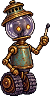 Wick, the lamplighter robot